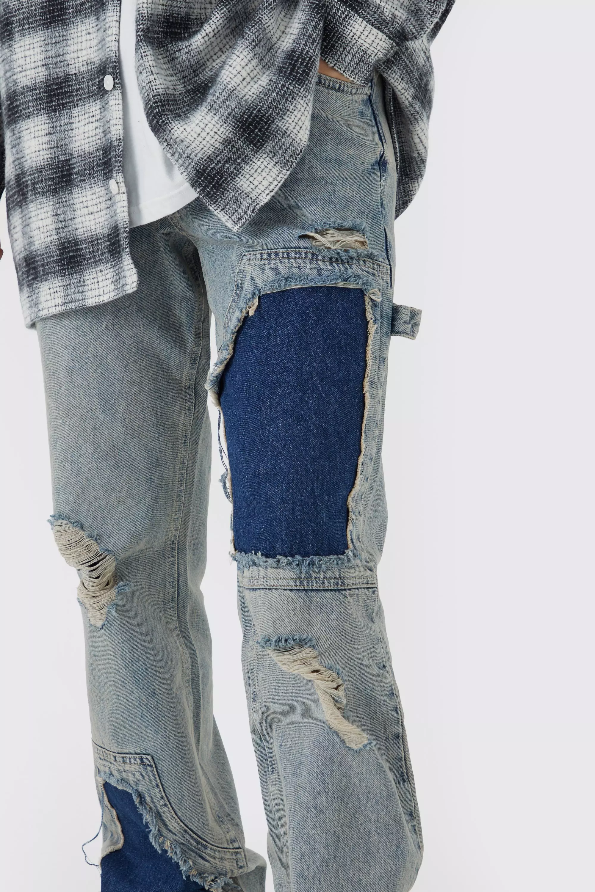 Ripped deals jeans pattern